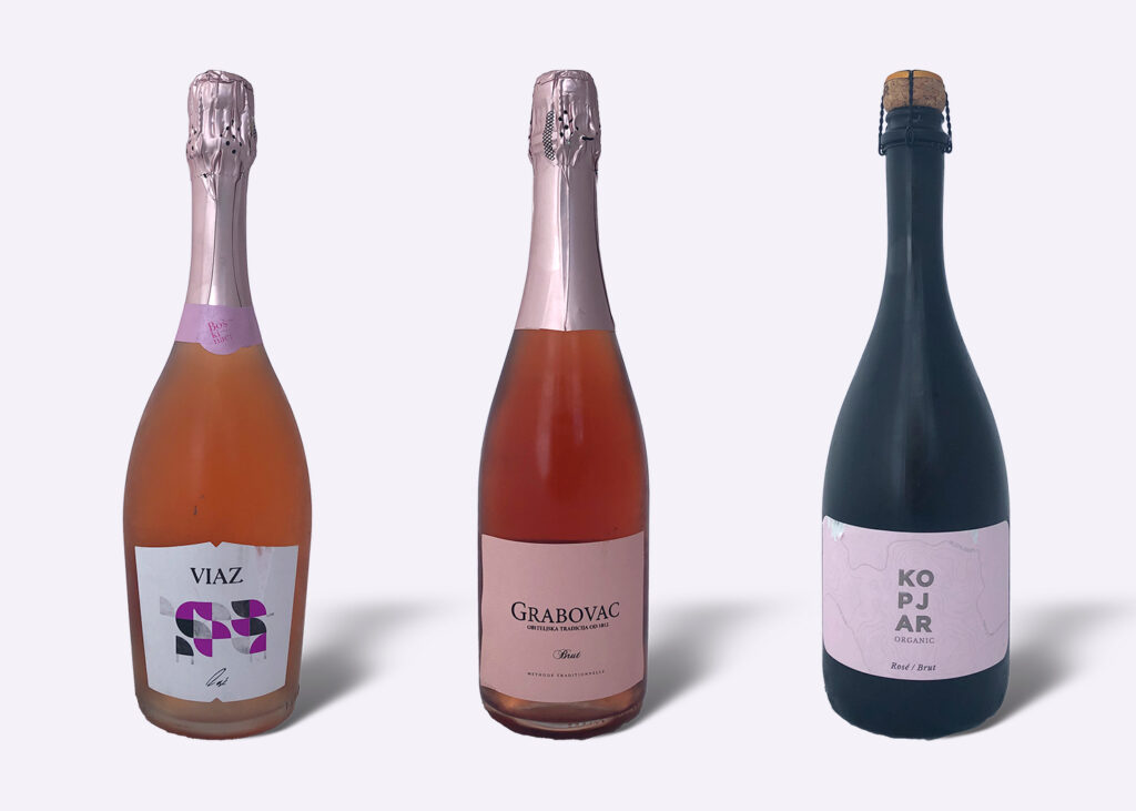 Croatian sparkling rosé wines