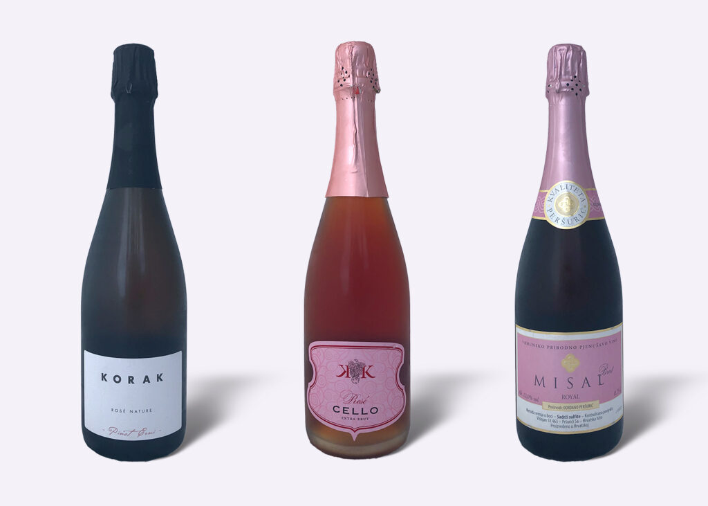 Croatian sparkling rosé wines